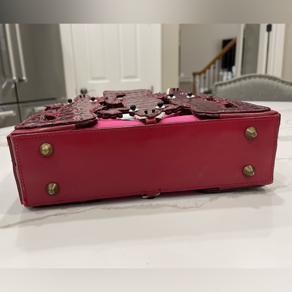 MICHAEL SIMON Alligator THEME Leather Handbag - Picture 7 of 8